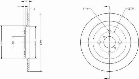 Remy RAD1104C - Тормозной диск autospares.lv