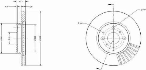 Remy RAD1106C - Тормозной диск autospares.lv