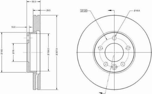 Remy RAD1100C - Тормозной диск autospares.lv