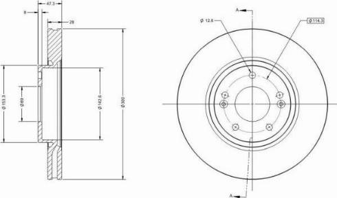 Remy RAD1101C - Тормозной диск autospares.lv