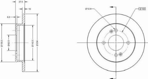 Remy RAD1119C - Тормозной диск autospares.lv