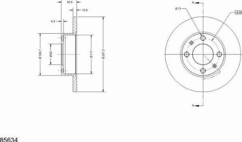 Remy RAD1114C - Тормозной диск autospares.lv