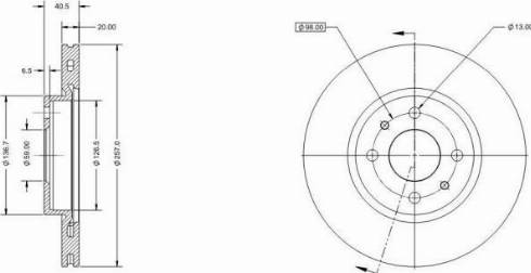 Remy RAD1110C - Тормозной диск autospares.lv