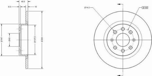 Remy RAD1113C - Тормозной диск autospares.lv