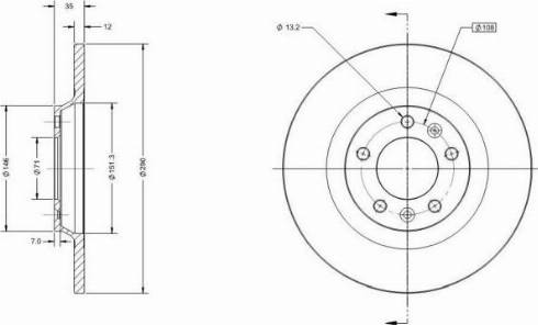 Remy RAD1180C - Тормозной диск autospares.lv