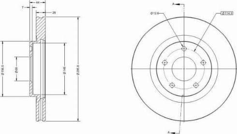 Remy RAD1136C - Тормозной диск autospares.lv