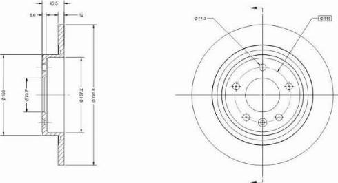 Remy RAD1138C - Тормозной диск autospares.lv