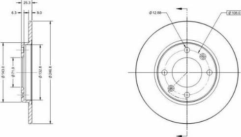 Remy RAD1133C - Тормозной диск autospares.lv