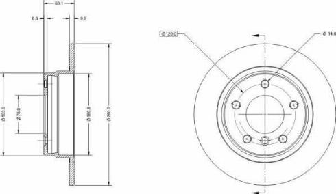 Remy RAD1132C - Тормозной диск autospares.lv