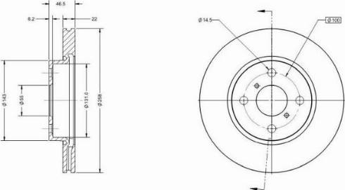 Remy RAD1129C - Тормозной диск autospares.lv