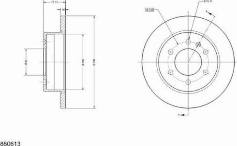 Remy RAD1125C - Тормозной диск autospares.lv