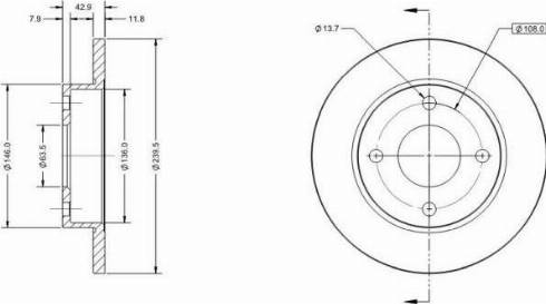 Remy RAD1174C - Тормозной диск autospares.lv