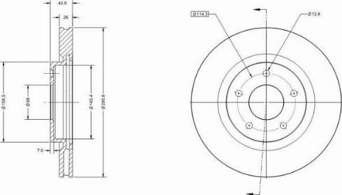 Remy RAD1171C - Тормозной диск autospares.lv