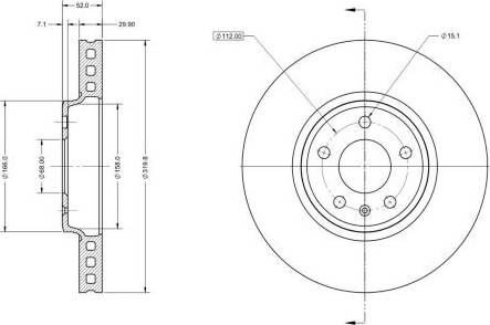 Remy RAD1172C - Тормозной диск autospares.lv