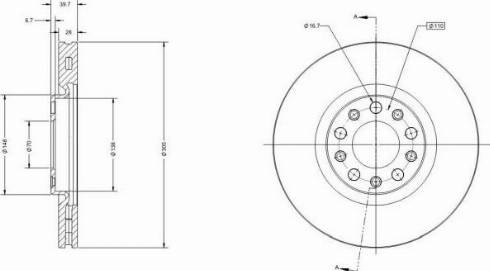 Remy RAD1894C - Тормозной диск autospares.lv