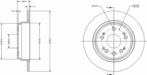 Remy RAD1897C - Тормозной диск autospares.lv