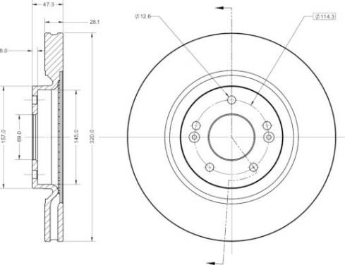 Remy RAD1849C - Тормозной диск autospares.lv