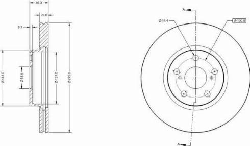 Remy RAD1848C - Тормозной диск autospares.lv