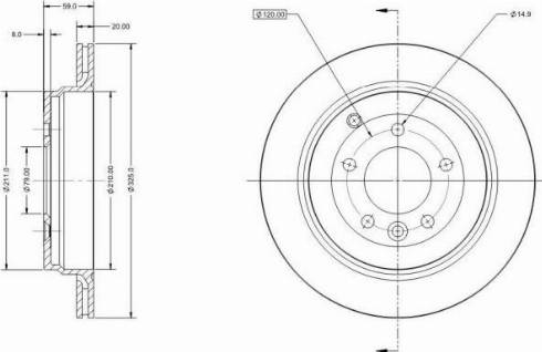 Remy RAD1850C - Тормозной диск autospares.lv