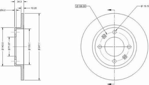 Remy RAD1853C - Тормозной диск autospares.lv