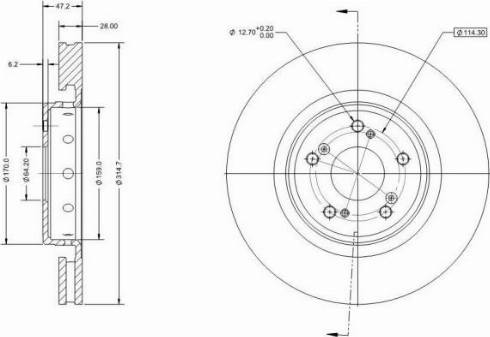 Remy RAD1857C - Тормозной диск autospares.lv