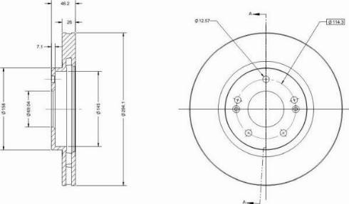 Remy RAD1869C - Тормозной диск autospares.lv