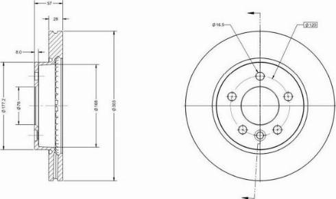 Remy RAD1862C - Тормозной диск autospares.lv