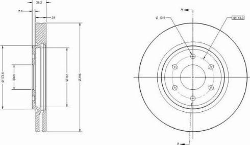 Remy RAD1814C - Тормозной диск autospares.lv