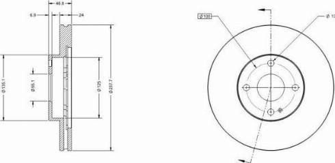 Remy RAD1813C - Тормозной диск autospares.lv