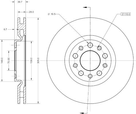 Remy RAD1884C - Тормозной диск autospares.lv