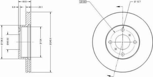 Remy RAD1885C - Тормозной диск autospares.lv