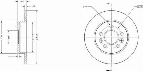 Remy RAD1882C - Тормозной диск autospares.lv