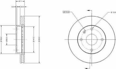 Remy RAD1834C - Тормозной диск autospares.lv