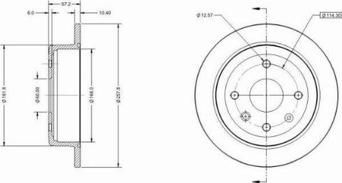 Remy RAD1835C - Тормозной диск autospares.lv