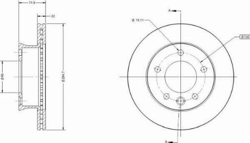 Remy RAD1831C - Тормозной диск autospares.lv