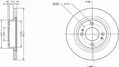 Remy RAD1822C - Тормозной диск autospares.lv