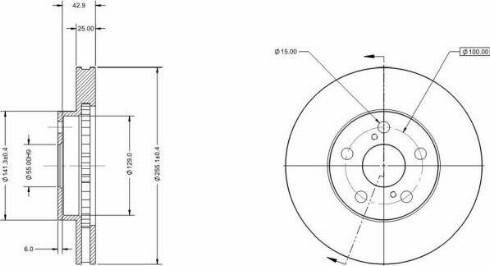 Remy RAD1875C - Тормозной диск autospares.lv