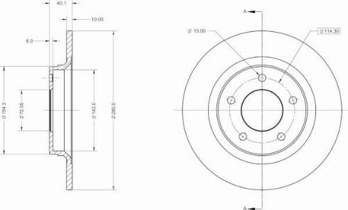 Remy RAD1399C - Тормозной диск autospares.lv