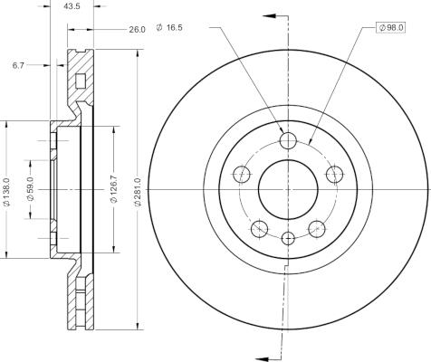 Remy RAD1394C - Тормозной диск autospares.lv