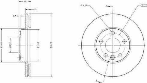 Remy RAD1396C - Тормозной диск autospares.lv