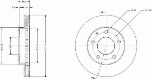 Remy RAD1393C - Тормозной диск autospares.lv