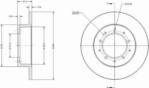 Remy RAD1349C - Тормозной диск autospares.lv