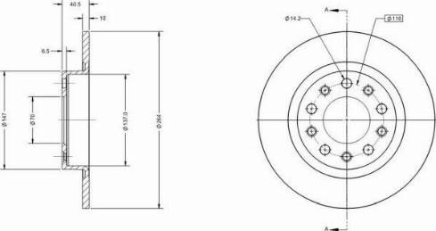 Remy RAD1348C - Тормозной диск autospares.lv