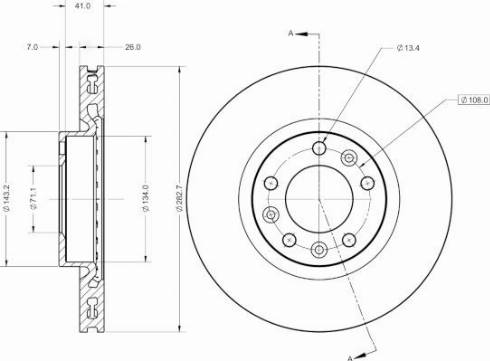 Remy RAD1350C - Тормозной диск autospares.lv