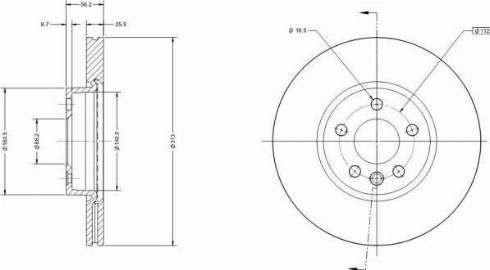 Remy RAD1353C - Тормозной диск autospares.lv