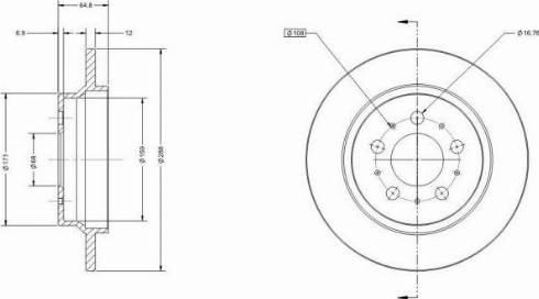 Remy RAD1357C - Тормозной диск autospares.lv