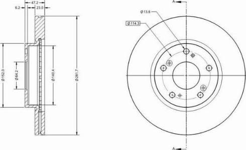 Remy RAD1365C - Тормозной диск autospares.lv