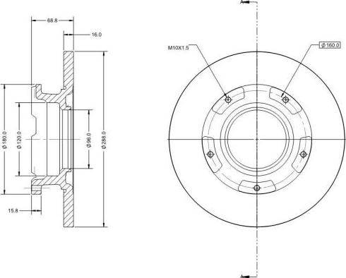 Remy RAD1360C - Тормозной диск autospares.lv