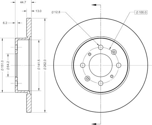 Remy RAD1363C - Тормозной диск autospares.lv