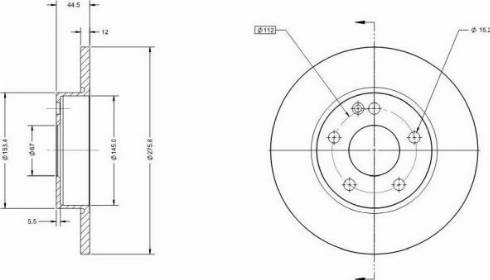 Remy RAD1304C - Тормозной диск autospares.lv